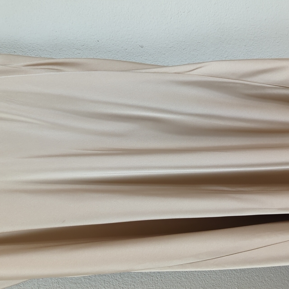 Show Me Your Mumu Verona Cowl Dress Womens Medium Champagne Golden 3 - Picture 12 of 16
